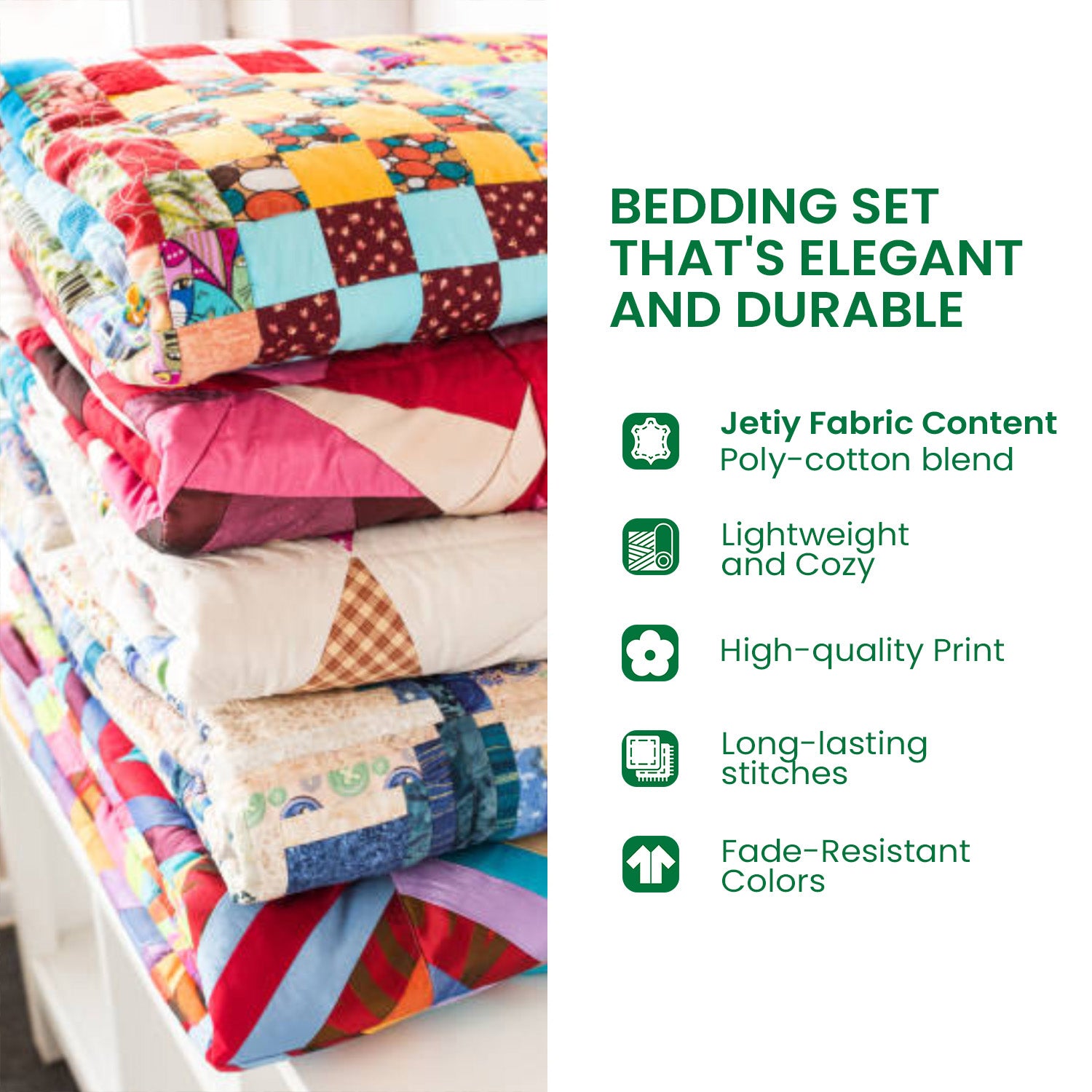 Christmas Golden Retriever 3-Piece Quilted Bedding Set NCU0HH218